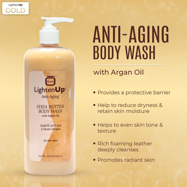 Omic LightenUp AntiAging Shea Butter Body Wash Mitchell Brands