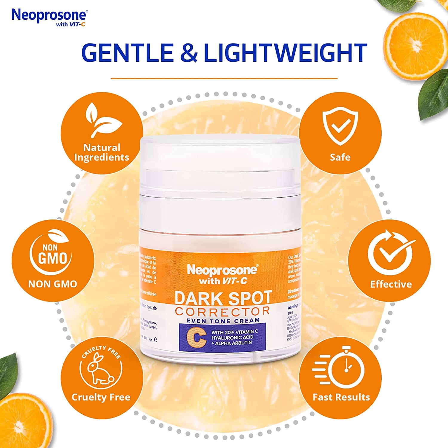 Neoprosone 20% Vitamin C Dark Spot Corrector Cream 1 fl oz / 30ml
