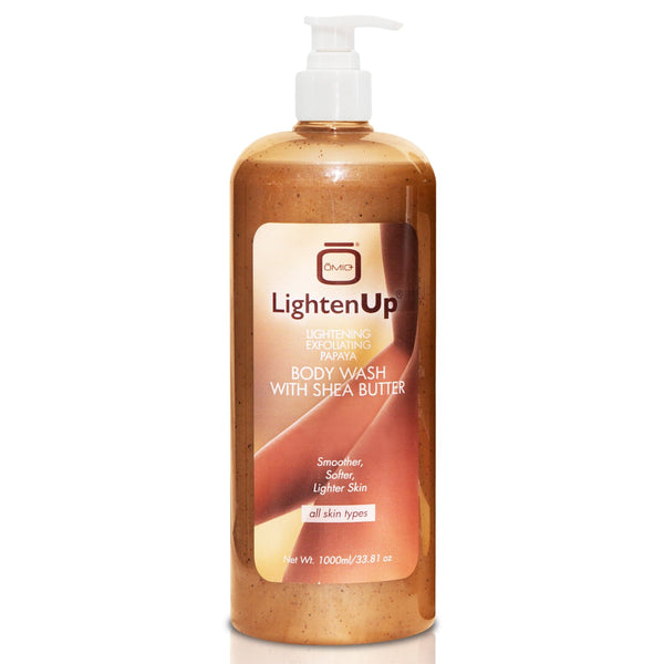 Omic LightenUp PLUS Peeling-Papaya-Körperwaschmittel mit Sheabutter – 1000 ml