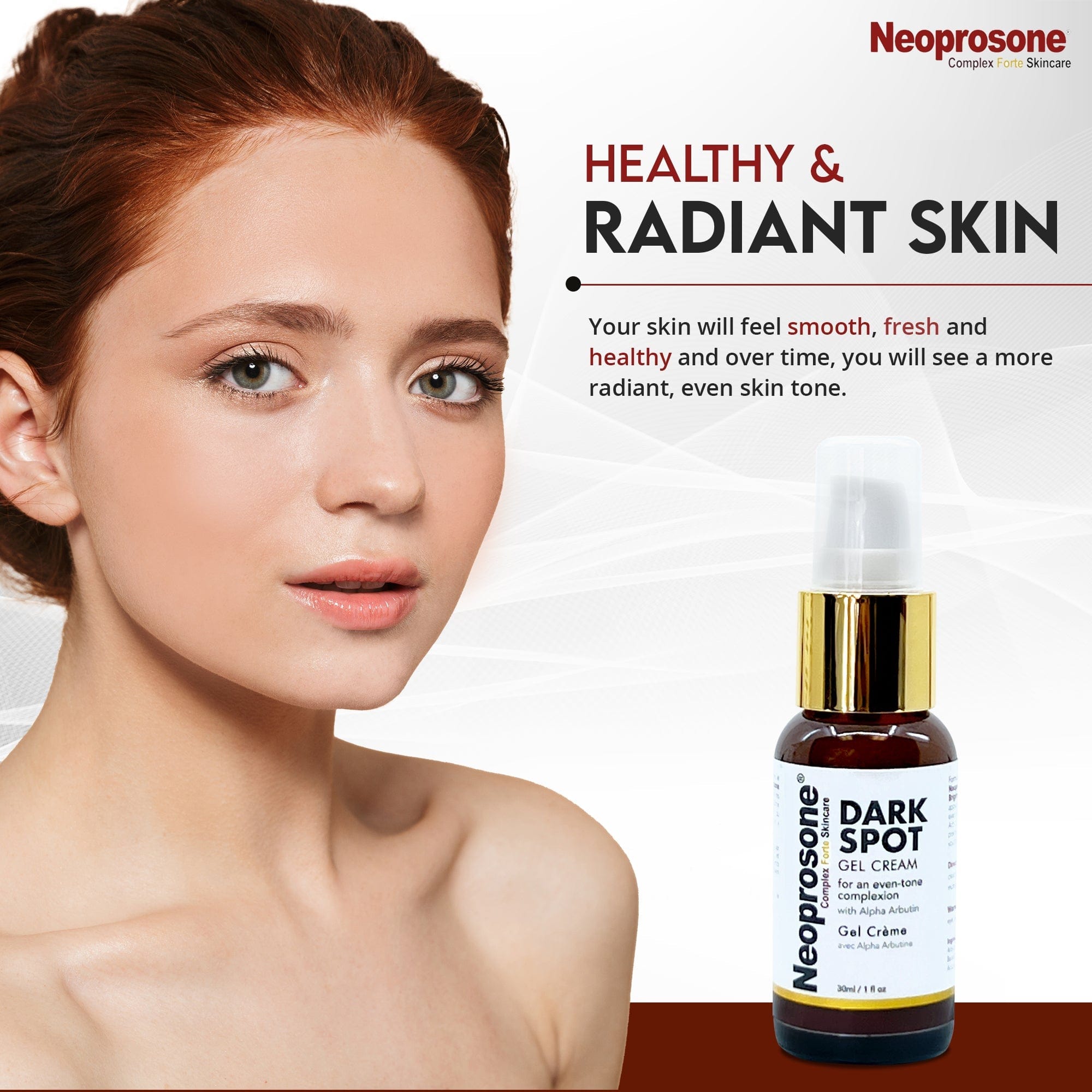 Neoprosone Dark Spot Remover Gel Cream - 1 Fl oz / 30ml Mitchell Brands - Mitchell Brands - Skin Lightening, Skin Brightening, Fade Dark Spots, Shea Butter, Hair Growth Products