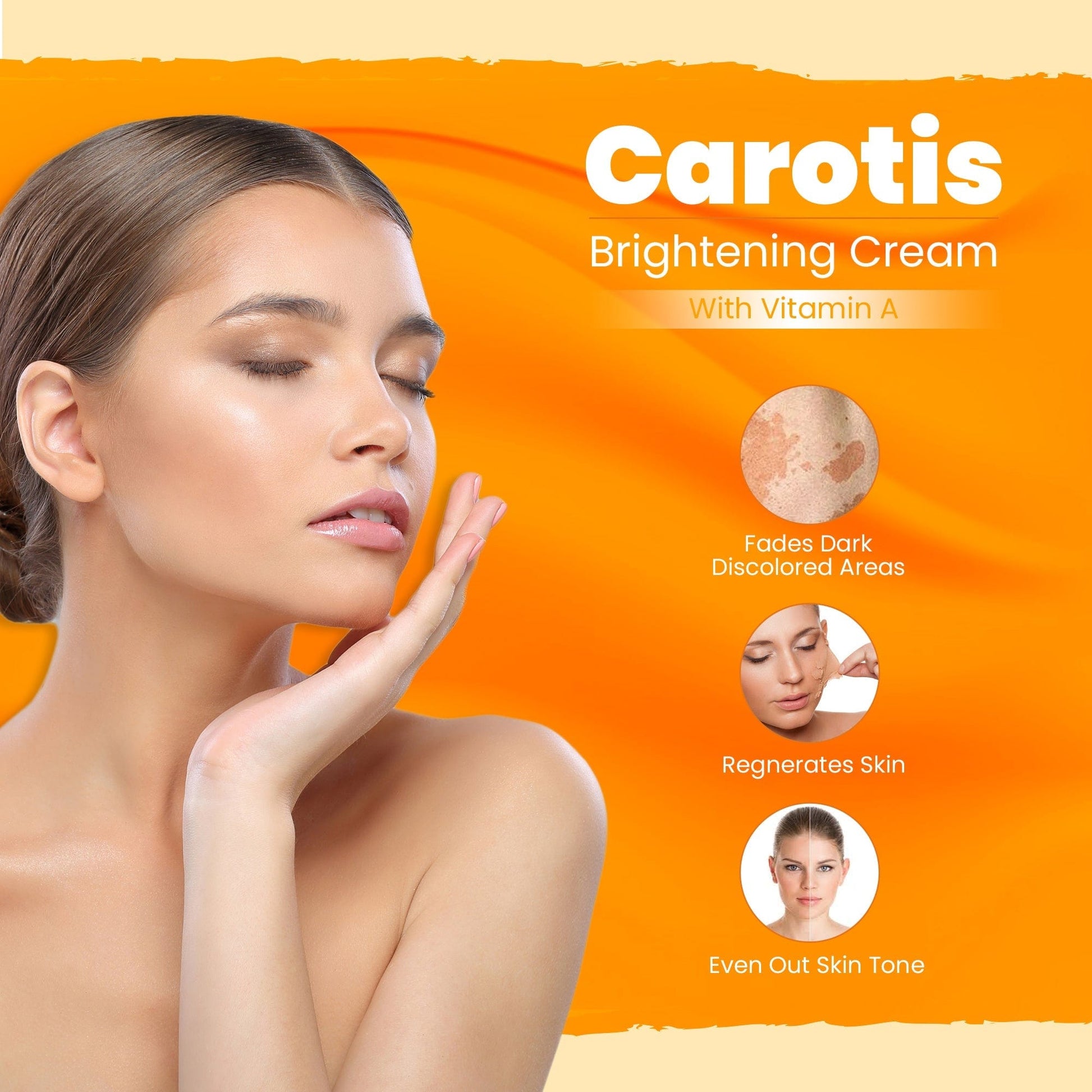 Carotis Crema Iluminadora - 50gm / 1.7 fl oz Carotis - Mitchell Brands - Aclarar la piel, aclarar la piel, desvanecer manchas oscuras, manteca de karité, productos para el crecimiento del cabello