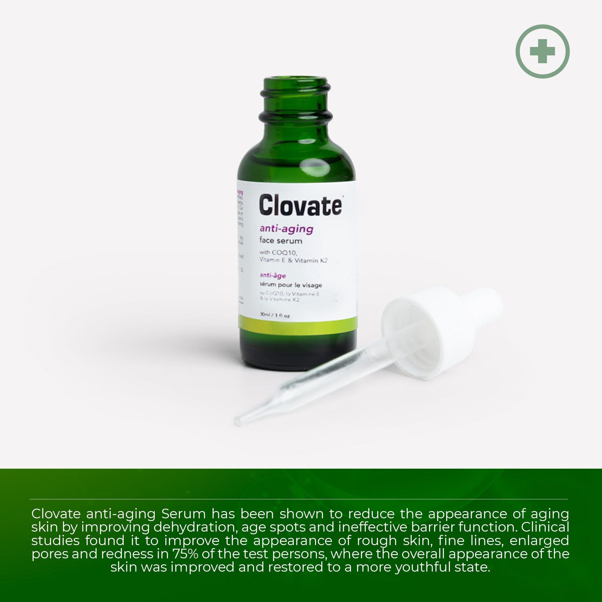 Clovate Anti-Aging Serum - 30ml / 1 fl oz Mitchell Group USA, LLC - Mitchell Brands - Hautaufhellung, Hautaufhellung, Verblassen dunkler Flecken, Shea Butter, Haarwuchsmittel