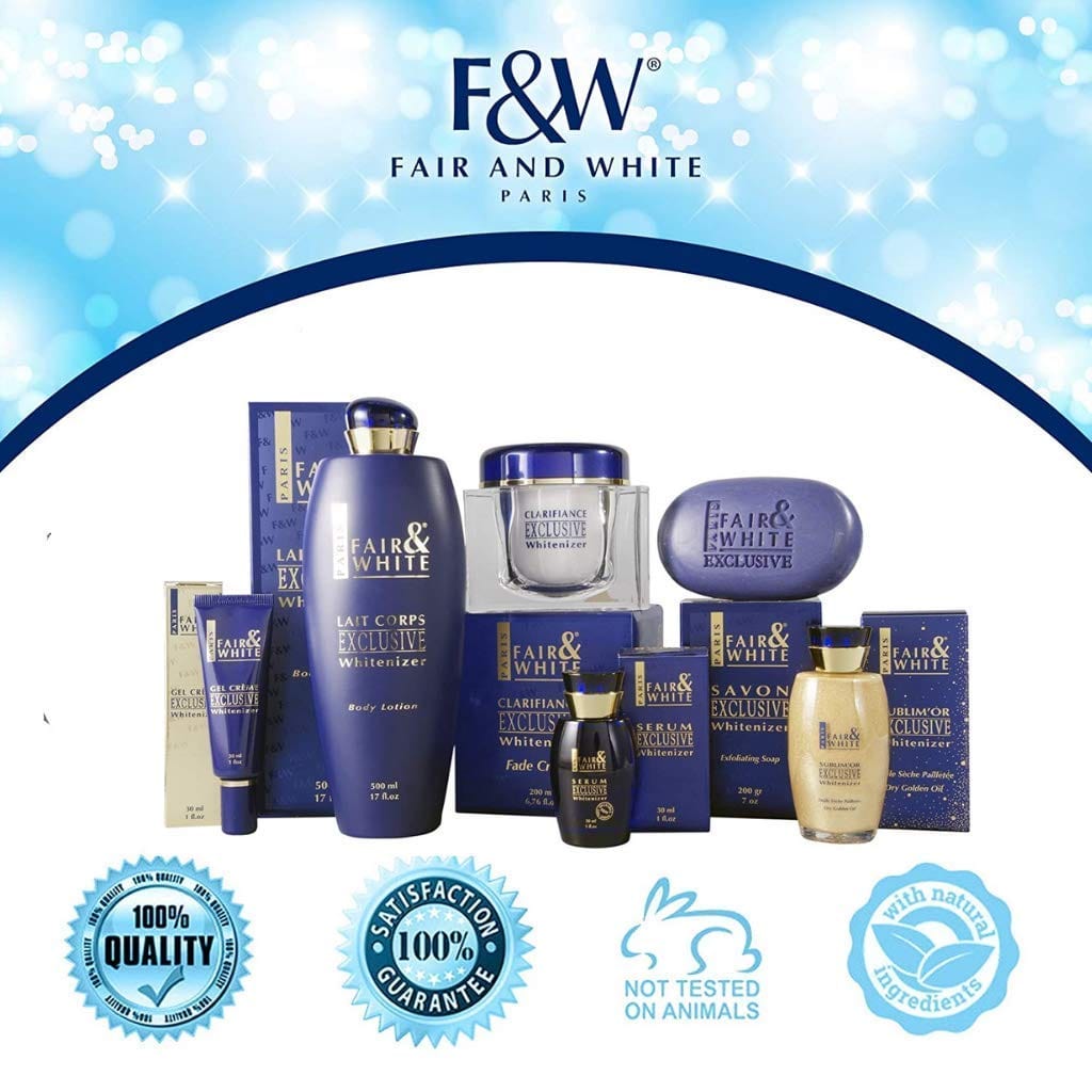 F&W Exclusive Whitenizer Body Lotion 500ml NHQ Mitchell Brands - Mitchell Brands - Aclarar la piel, aclarar la piel, desvanecer manchas oscuras, manteca de karité, productos para el crecimiento del cabello