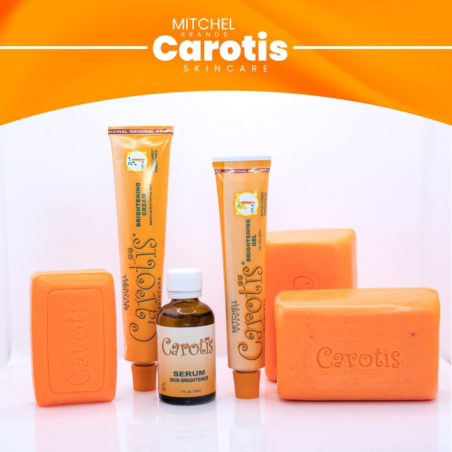 Carotis Crema Iluminadora - 50gm / 1.7 fl oz Carotis - Mitchell Brands - Aclarar la piel, aclarar la piel, desvanecer manchas oscuras, manteca de karité, productos para el crecimiento del cabello