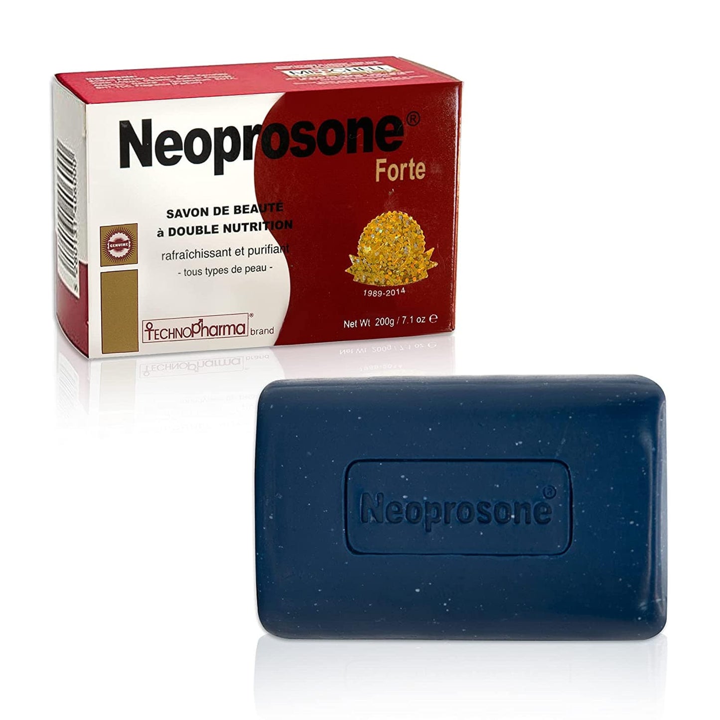 Neoprosone, Skin Brightening Soap - 7.1 oz / 200 g - Neoprosone Technopharma - Mitchell Brands - Hautaufhellung, Hautaufhellung, Verblassen dunkler Flecken, Shea Butter, Haarwuchsmittel