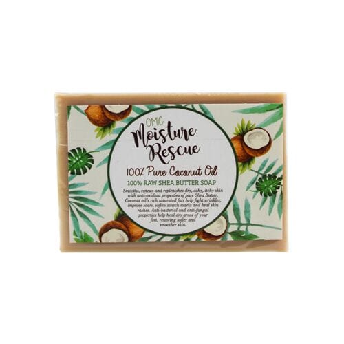 BOGO Moisture Rescue Shea Butter Soap with Coconut Oil Omic Moisture Rescue - Mitchell Brands - Skin Lightening, Skin Brightening, Fade Dark Spots, Shea Butter, Hair Growth Products