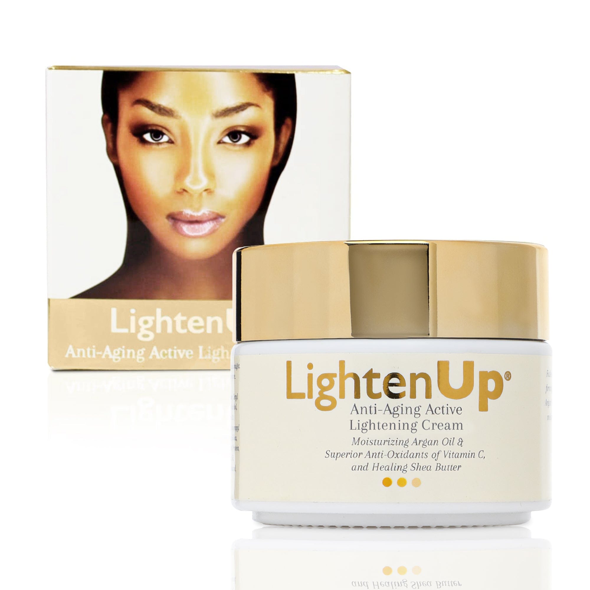 Omic LightenUp Anti-Aging Lightening Cream - 100ml LightenUp - Mitchell Brands - Skin Lightening, Skin Brightening, Fade Dark Spots, Shea Butter, Hair Growth Products