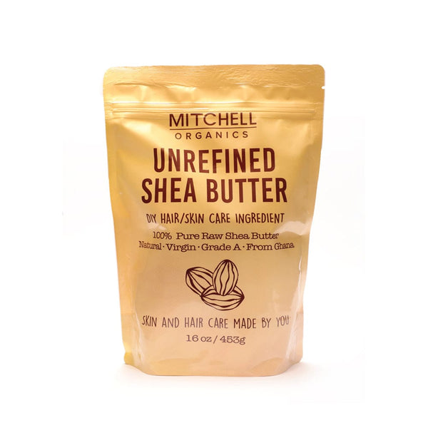 Mitchell Organics Unrefined Shea Butter Bar 16oz Mitchell Group USA, LLC - Mitchell Brands - Skin Lightening, Skin Brightening, Fade Dark Spots, Shea Butter, Hair Growth Products