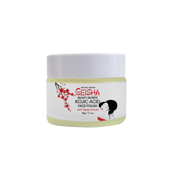 Geisha Kojic Acid Face Polish Jar 60ml Mitchell Brands - Mitchell Brands - Skin Lightening, Skin Brightening, Fade Dark Spots, Shea Butter, Hair Growth Products