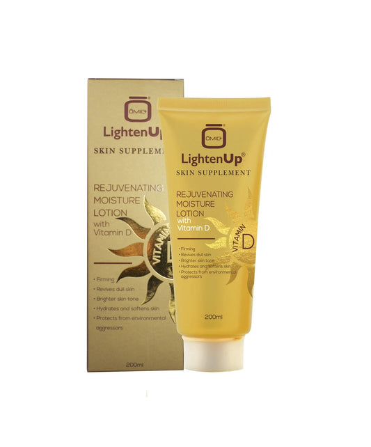 Lighten Up Loción Hidratante Rejuvenecedora con Vitamina D LightenUp - Mitchell Brands - Aclarar la piel, aclarar la piel, desvanecer manchas oscuras, manteca de karité, productos para el crecimiento del cabello