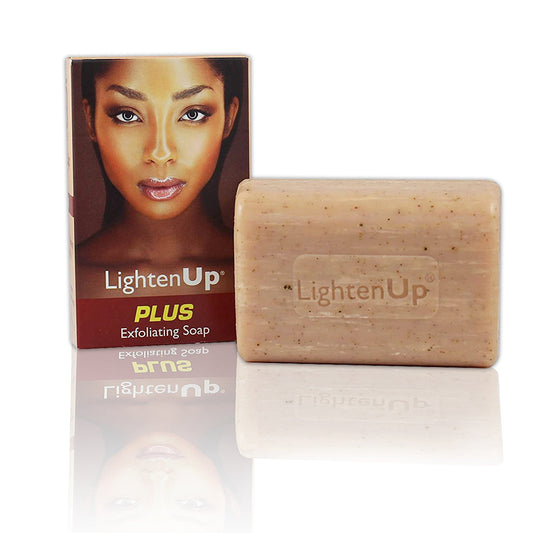 Omic LightenUp PLUS Jabón Exfoliante - 200g LightenUp - Mitchell Brands - Aclarar la piel, aclarar la piel, desvanecer manchas oscuras, manteca de karité, productos para el crecimiento del cabello
