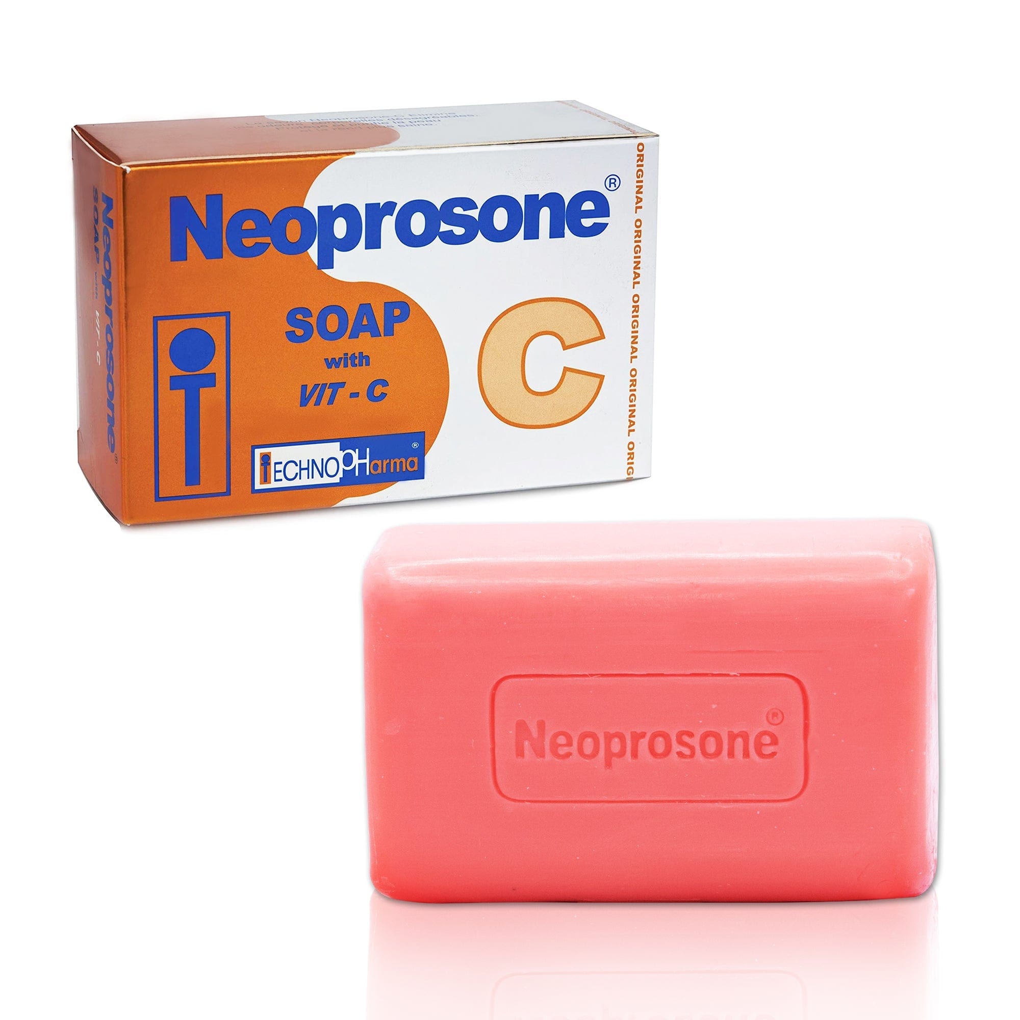 Neoprosone Vitamin C Cleansing Bar 4.4 oz / 200g Neoprosone Vitamin "C" - Mitchell Brands - Aclarar la piel, aclarar la piel, desvanecer manchas oscuras, manteca de karité, productos para el crecimiento del cabello
